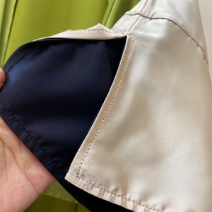 1428# <b>Top</b> Quality Smooth Satin <b>Batwing</b> Abaya Wide French Split Sleeves Muslim Islam Women Reversible Wear Long Cardigans - Product Image 2