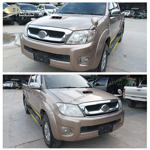 Abs nhựa bên bước chân bàn đạp chạy bảng nhôm 4x4 footboard cho TOYOTA HILUX VIGO 2005-2011 bộ phận cơ thể - Product Image 2