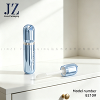 Tubes à gloss transparents personnalisés Jinze avec un grand pinceau, tube à gloss transparent vide pour l'emballage cosmétique