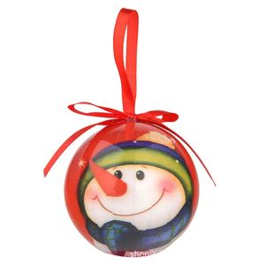 Decoraciones Navideñas, Bolas Redondas Pintadas a Mano, Modelo 75 273, Juego de Regalos para Árbol, Empaquetadas Individualmente, Decoupage - Product Image 4