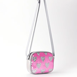 Mode PU carré dessin animé amour dames décontracté bandoulière sac à bandoulière sangle unique Portable étanche - Product Image 1