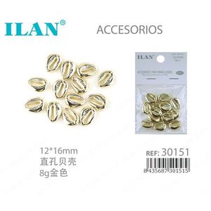 Fibbie in Metallo ILAN 12x16mm Placcate Oro per Borse e Accessori - Product Image 1