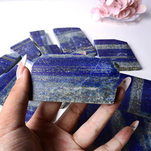 Offre Spéciale : Pierre Brute Naturelle de Lapis Lazuli, Plaque de Cristal Polie pour la Décoration Intérieure - Product Image 2