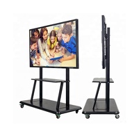 Tableau blanc interactif intelligent tactile infrarouge 4K de 75 pouces, tableau blanc tactile LED pour bureau