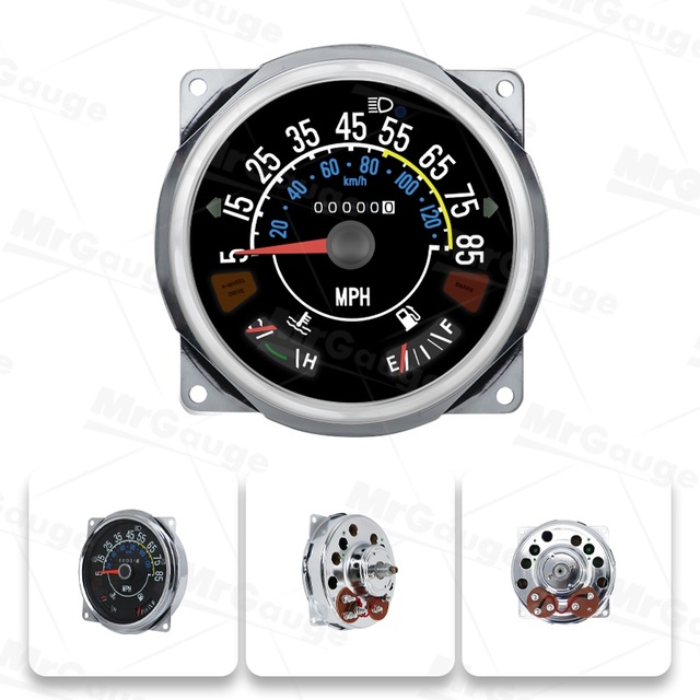 Mrgauge Speedometer Sensor Fuel Level Gauge Car Digital Water Temperature for Jeep CJ Combination Meter