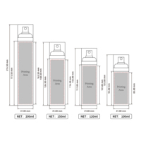 Bouteille pulvérisateur PET pour cosmétiques, soins de la peau, visage et corps, avec logo personnalisé en couleur, 100 ml, 120 ml, 150 ml, 200 ml, grande capacité