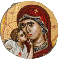 Mosaïque de verre personnalisée à motifs orthodoxes, parquet 4 mm, art mural pour la décoration intérieure d'hôtels et de salles de bain