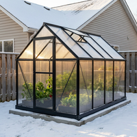 Serre en polycarbonate à installation rapide, résistante aux intempéries avec une bonne isolation thermique