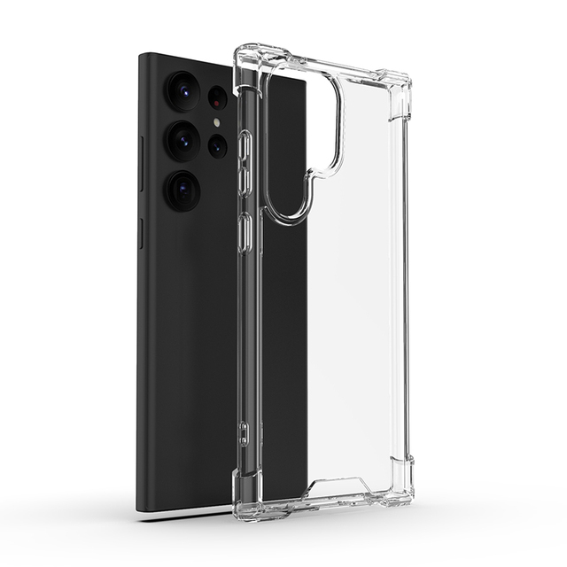 HD Clear Mobile Phone Case for Samsung Galaxy S24 Ultra S25 S23 S22 Plus Note 20 Full Protection Shockproof Hard Back Cover