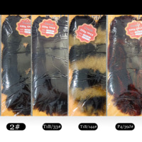 Lot de 7 mèches synthétiques en fibre protéinée, bouclées afro kinky, pour tissage africain, 16 pouces, 220g, vente en gros