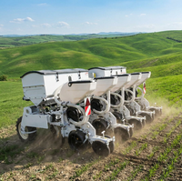 Semoir à maïs LEROX haute précision à 6 rangs, entraînement motorisé avec boîte de vitesses, largeur de travail 2400-4200 mm, haute productivité