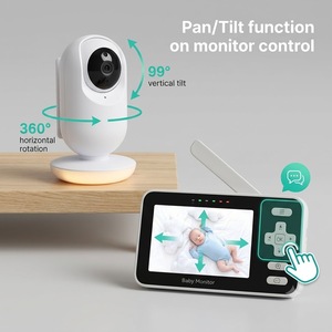 Monitor para Bebés PTZ de 720P con Pantalla IPS de 4 Pulgadas, Cámara de Video de Largo Alcance (300m), Batería de 3000mAh, Audio Bidireccional, VOX y Canciones de Cuna - Product Image 4