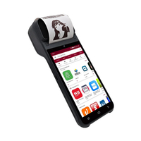 Terminal de point de vente Android DLNA Z92 avec écran tactile 5,5 pouces, processeur 10 cœurs, GPU performant et imprimante d'étiquettes NFC pour hôtels et loteries