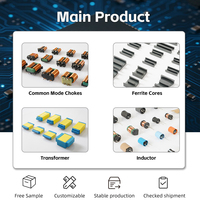 Noyau de ferrite Mn-Zn EQ à faible fuite et haute efficacité pour transformateur de driver LED mince, BMS automobile et module d'alimentation EV