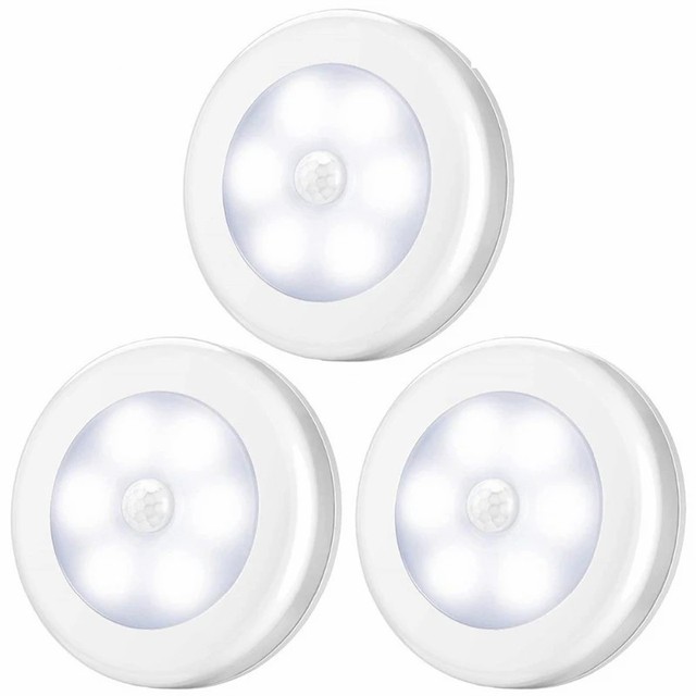 Indoor Motion Sensor Led Under Closet Lamp Cabinet Lights Shelf Wall Light Wardrobe Night Lights