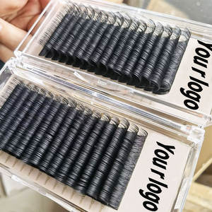 カスタム0.03 0.05 0.07 8-25mm J B C CC D DD L <span class=keywords><strong>M</strong></span>カール個別ミンクまつげエクステンションマットブラックカシミアラッシュエクステンショントレイ - Product Image 1