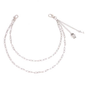 Silver Skull <b>Key</b> Pant Chain Double Layer Hip Hop Denim <b>Accessory</b> Waist Chain for Adults - Product Image 5