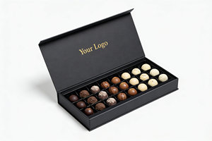 Caja de Regalo Premium para Dulces, Plegable, Magnética, de Papel Rígido, con Compartimentos, para Empacar Alimentos - Product Image 2