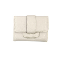 Nouveau style, portefeuille portable en PU, petit et tendance, unisexe, court, style japonais/coréen, mignon, avec pompon, mini pochette à boucle