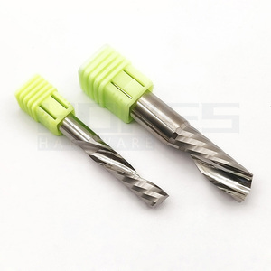 Carburo 3.175-10mm flauta espiral izquierda herramientas de corte de fresa helicoidal única para brocas de enrutador de fresado CNC de PVC Acrílico - Product Image 4