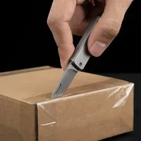 Draagbare Roestvrijstalen Mini Diy Oem Huis Buitenkeuken Sleutelhanger Fruitmes Multi-Functionele Opvouwbare Scherpe Open Doos Tuin