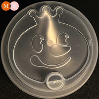 Couvercle en plastique PP jetable personnalisable de 90mm couvercles de tasses à café chaudes de Logo personnalisé et couvercle de tasse en PP de taille