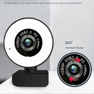 Webcam multifonctionnelle 1080P |   Lumière de beauté + réduction du bruit, pour les appels vidéo et les réunions - Product Image 4