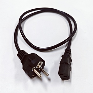 Câble d'alimentation personnalisable 1,5 m 1,8 m noir de haute qualité EU vers C13 C7 C5 avec cuivre pour ordinateur portable et ordinateur de bureau - Product Image 5