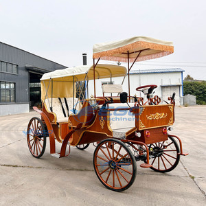 Vagoneta Eléctrica Turística con Toldo, de Lujo, con Cuatro Ruedas, Estructura de Acero, Color Personalizado, Carroza de Turismo Victoria - Product Image 4