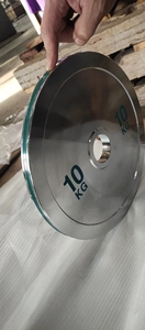 Placas de barra de levantamiento de pesas y powerlifting de acero completo Proceso de espejo de galvanoplastia de 4 capas Placa de peso de acero de goma duradera - Product Image 6