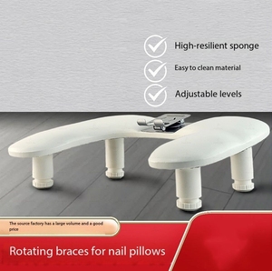 Repose-bras pour manucure réglable en hauteur avec support pour téléphone, repose-main confortable pour outils de salon - Product Image 2