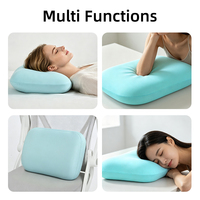 Almohada de Soporte Lumbar Plegable de Espuma Viscoelástica para Aliviar el Dolor de Espalda, Almohada de Cama para Siesta, Alivio del Dolor Lumbar