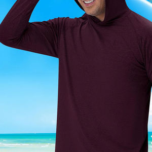 Hoodie de pêche unisexe à manches longues, protection UV UPF50, séchage rapide, respirant, couleurs et tailles personnalisées, 100% polyester - Product Image 4