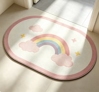 Tapis de sol en terre de diatomées - Tapis absorbant l'eau pour la porte de la salle de bain, facile à nettoyer, tapis de sol pour la maison