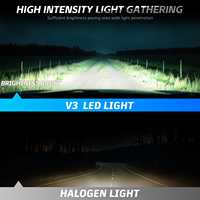 Phare LED H4 60W pour tricycle électrique, tricycle de passagers, 12V, ampoule de phare super lumineuse, remplacement d'halogène