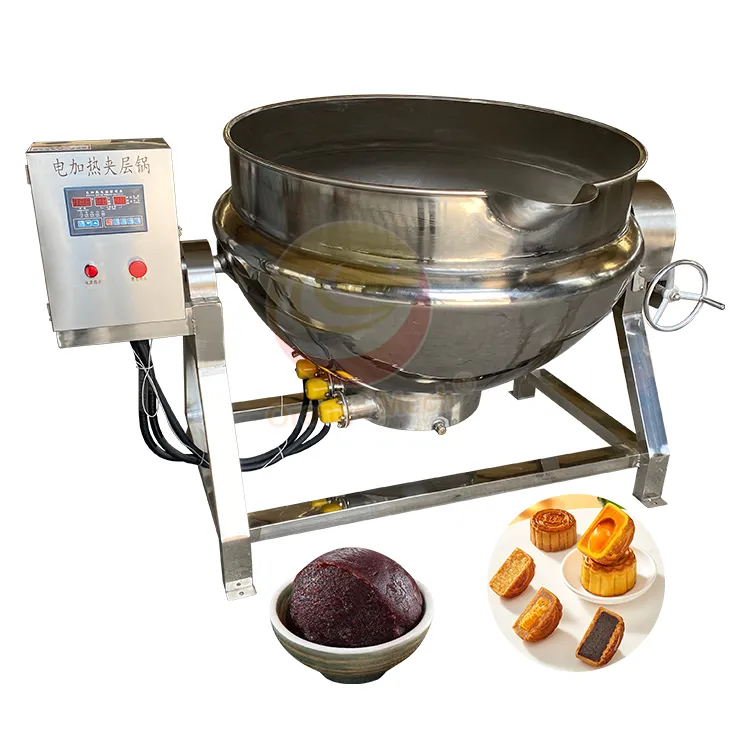 ORME 300l Tilt miscela di zucchero a vapore far bollire a Gas con giacca bollitore pasta di pomodoro Mixer macchina per cucinare emulsionare pentola