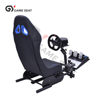 Siège de simulateur de course pliable GY027 pour économiser sur les frais de transport, compatible avec Logitech Thrustmaster