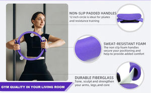 AOFIT Bande de Résistance en PVC Durable et Très Élastique pour Entraînement Intensif, Yoga et Pilates, Kit Portable pour Exercices à Domicile, Petite Ballon de Yoga de 25 CM pour Entraînement - Product Image 4