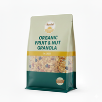Sac d'emballage plat en PET imprimé sur mesure de 500 g 1 kg pour aliments secs Ceres Oat
