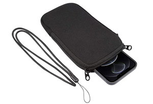 Custodia per <span class=keywords><strong>telefono</strong></span> in neoprene morbida ed elastica <span class=keywords><strong>antiurto</strong></span> con laccetto da collo universale per cellulari - Product Image 4