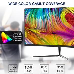 จอเกมมิ่ง 27 นิ้ว 2K สำหรับพีซีตั้งโต๊ะ 6ms R1500 หน้าจอโค้งไร้ขอบ 165Hz ความกว้าง 99% sRGB จอโค้งไร้ขอบสำหรับเล่นเกม - Product Image 5