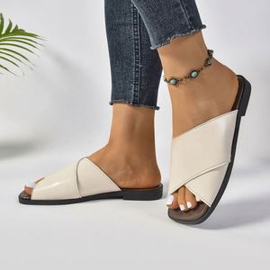 Chaussons d'été grande taille, sandales décontractées de plage, chaussures tendance, plates, antidérapantes, confortables - Product Image 3