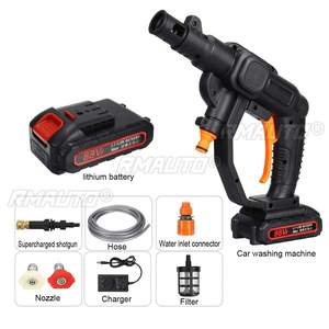เครื่องฉีดน้ำแรงดันสูงไร้สาย 4000W 88V สำหรับล้างรถยนต์ พร้อมหัวฉีดโฟม สำหรับทำความสะอาดรถยนต์  พร้อมแบตเตอรี่ 2 ก้อน - Product Image 3