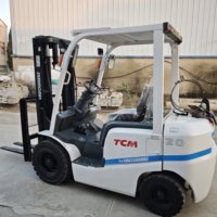 Chariot élévateur diesel d'occasion 2T TCM 2t 2.5t 3t 3.5t 5t 7t 10t, transpalette Heli Lift, chariot élévateur à fourche, moteur japonais 100% d'origine japonaise