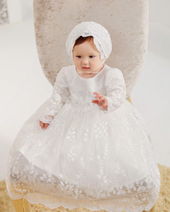 0-24M bordado niñas pequeñas vestidos princesa <span class=keywords><strong>bautizo</strong></span> vestido bebé fiesta vestido <span class=keywords><strong>traje</strong></span> - Product Image 1