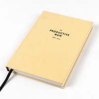 Carnet de luxe en lin à couverture rigide, plastification, impression offset, reliure cousue, étiquette privée, impression personnalisée de papeterie et de planificateurs