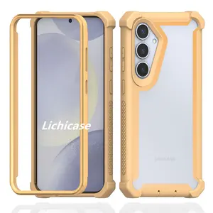 Lichicase 360 Mobile Phone Housings For Samsung S24 Plus Heavy Duty Clear Triple Protection Cover