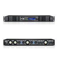 GOOERMI Amplificador de Potencia Digital Profesional de 4 Canales DSP FIR 1U, GaN Clase D, Dante PFC, 3500W, Procesador de Audio de Alta Potencia
