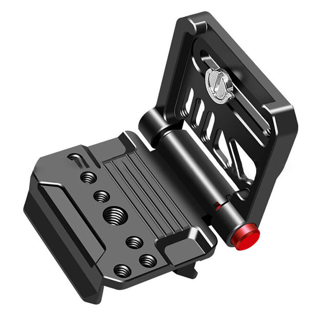 Aluminum Foldable L Plate Arca Swiss Quick Release Bracket with 1/4 3/8 Thread for DJI RS 3 RSC 2 Gimbal Horizontal Vertical