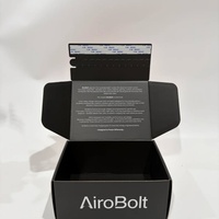 Boîte en carton auto-adhésive sans ruban adhésif, fermeture éclair biodégradable et recyclable, emballage en carton ondulé pour chaussettes, vêtements, ruban